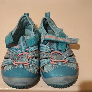 Stride Rite Aqua and Pink Kids Water Shoes